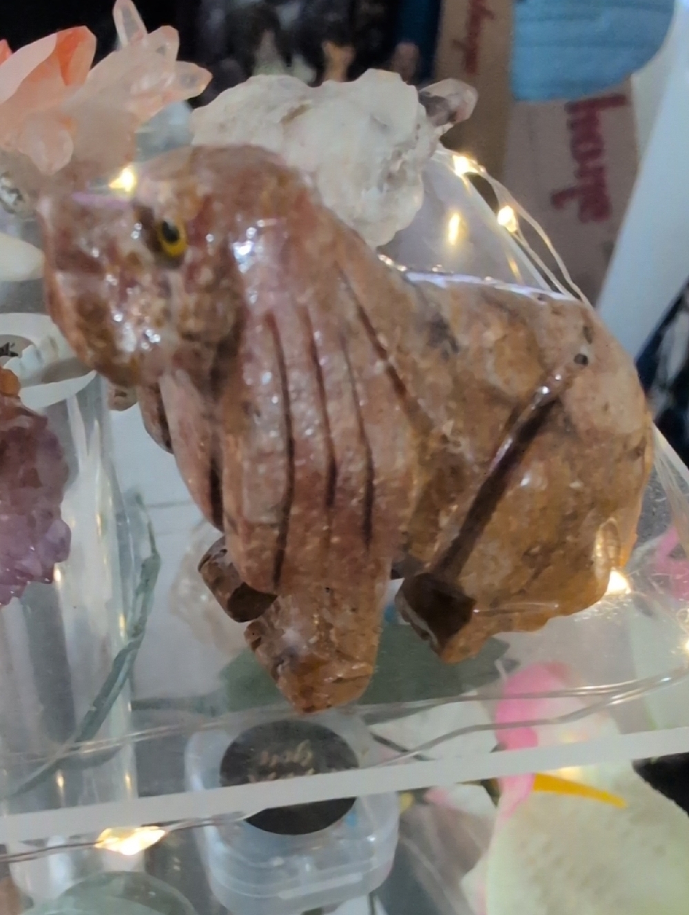 Cocker Spanial Carved Jasper Dog